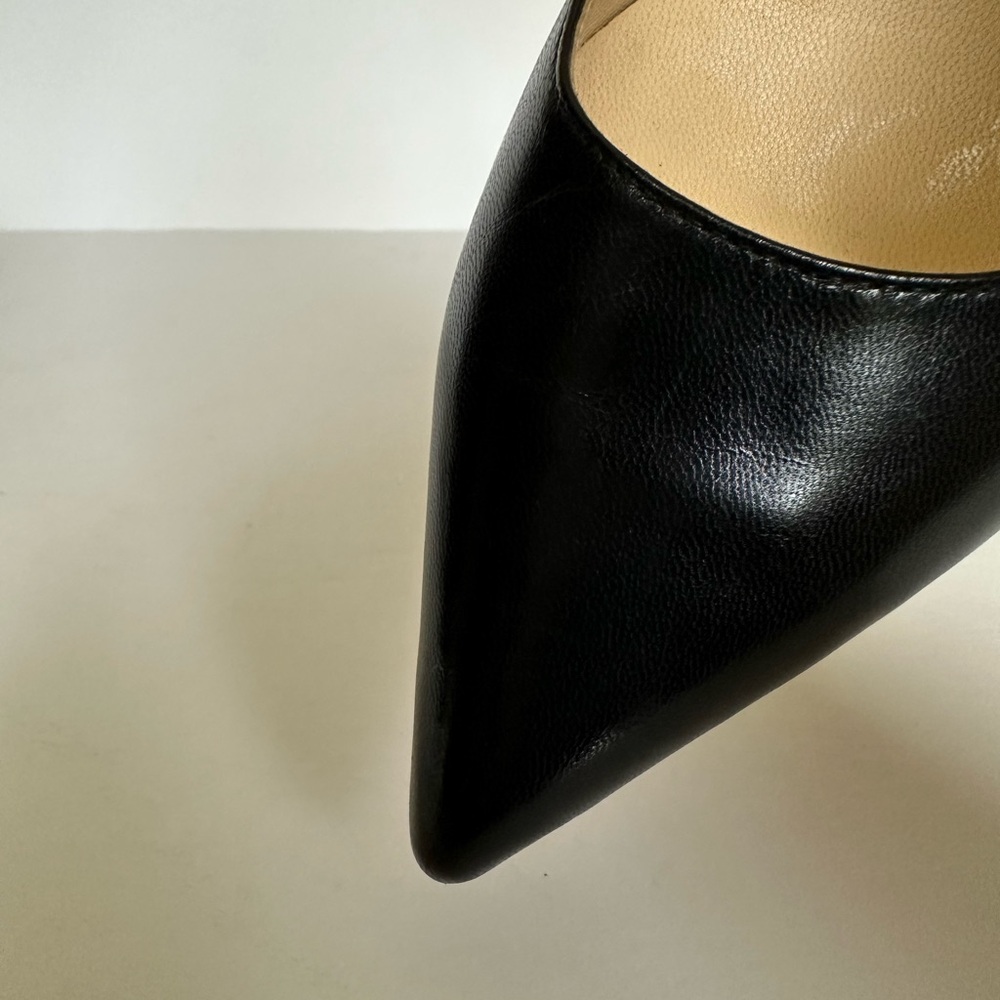 EUC 3” Black Leather Pumps/Heels - Picture 8 of 10